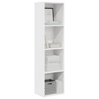 Libreria Bianca 40x30x152 cm in Legno Multistrato