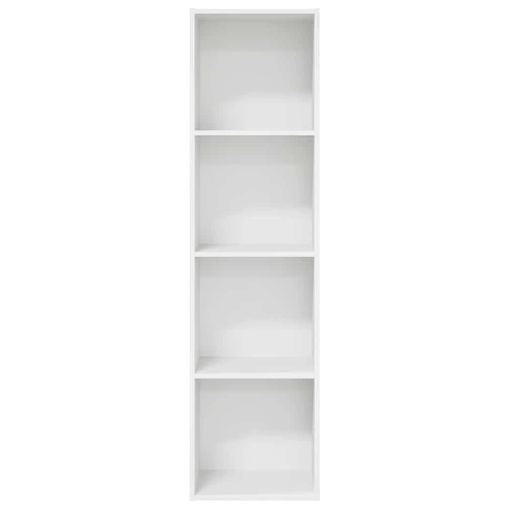 Libreria Bianca 40x30x152 cm in Legno Multistrato