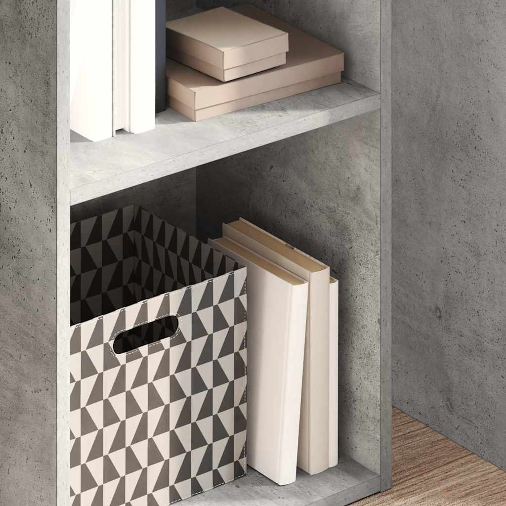 Libreria Grigio Cemento 40x30x152 cm in Legno Multistrato