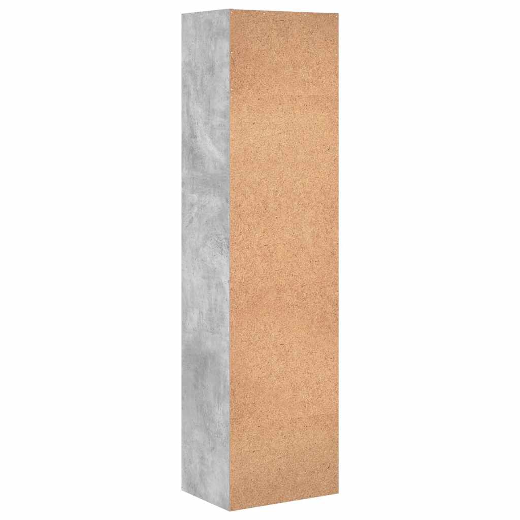 Libreria Grigio Cemento 40x30x152 cm in Legno Multistrato