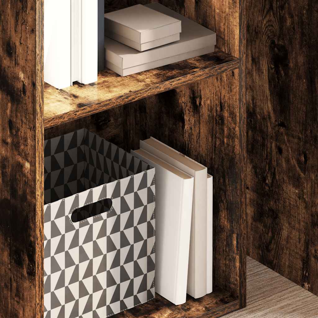Libreria Rovere Fumo 40x30x152 cm in Legno Multistrato