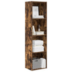 Libreria Rovere Fumo 40x30x152 cm in Legno Multistrato