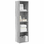 Libreria Grigio Sonoma 40x30x152 cm in Legno Multistrato