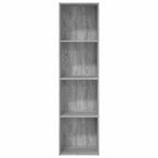 Libreria Grigio Sonoma 40x30x152 cm in Legno Multistrato