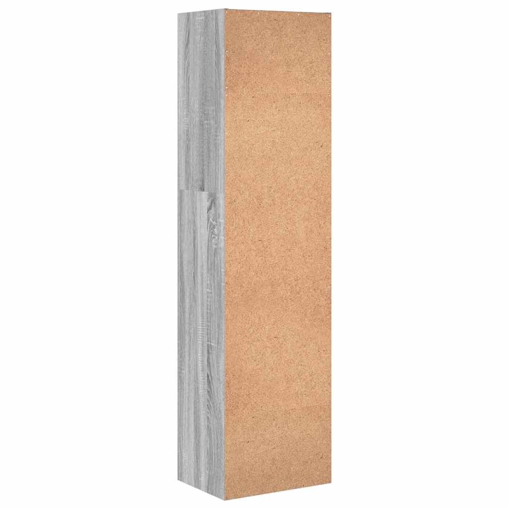 Libreria Grigio Sonoma 40x30x152 cm in Legno Multistrato