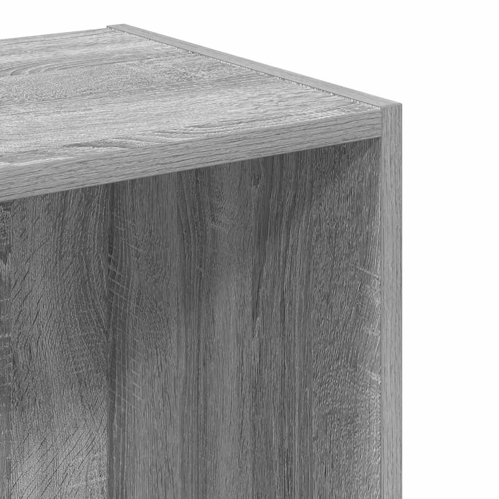 Libreria Grigio Sonoma 40x30x152 cm in Legno Multistrato