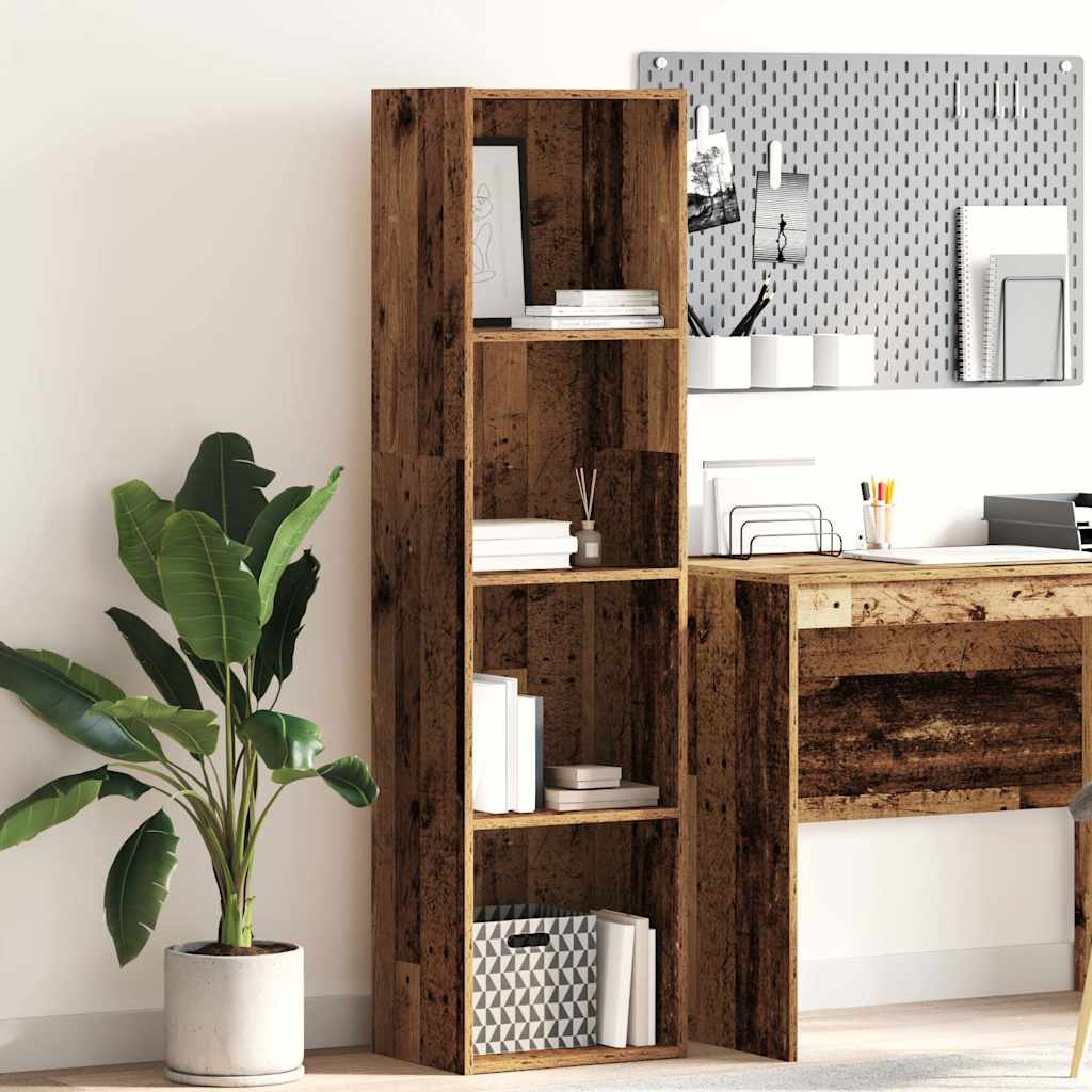 Libreria Legno Antico 40x30x152 cm in Legno Multistrato