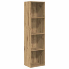 Libreria Rovere Artigianale 40x30x152 cm in Legno Multistrato