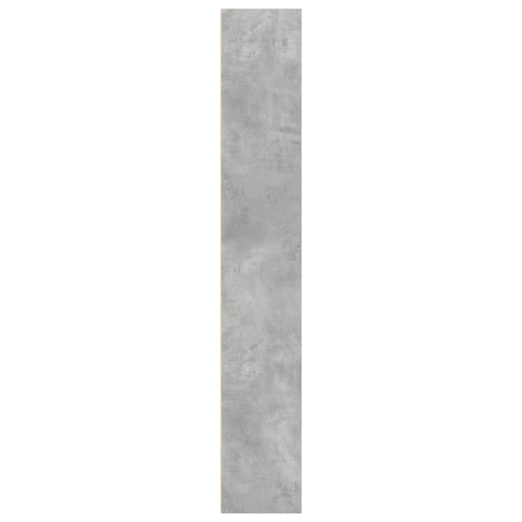 Libreria Grigio Cemento 40x30x189 cm in Legno Multistrato