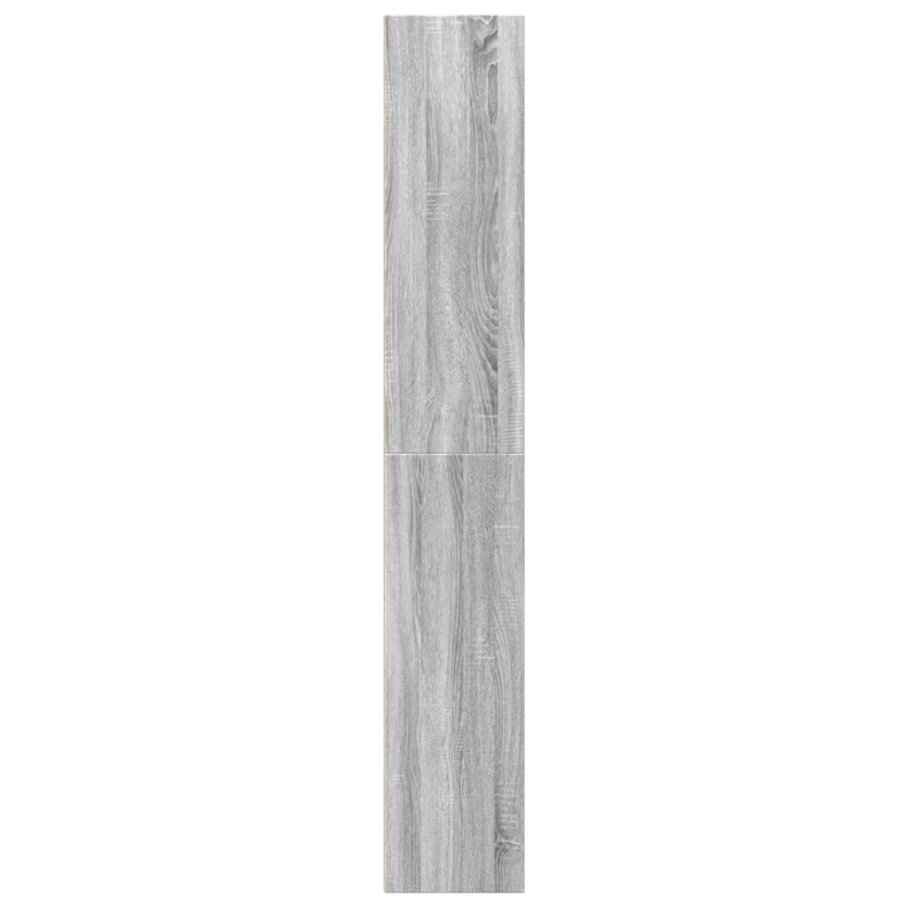 Libreria Grigio Sonoma 40x30x189 cm in Legno Multistrato