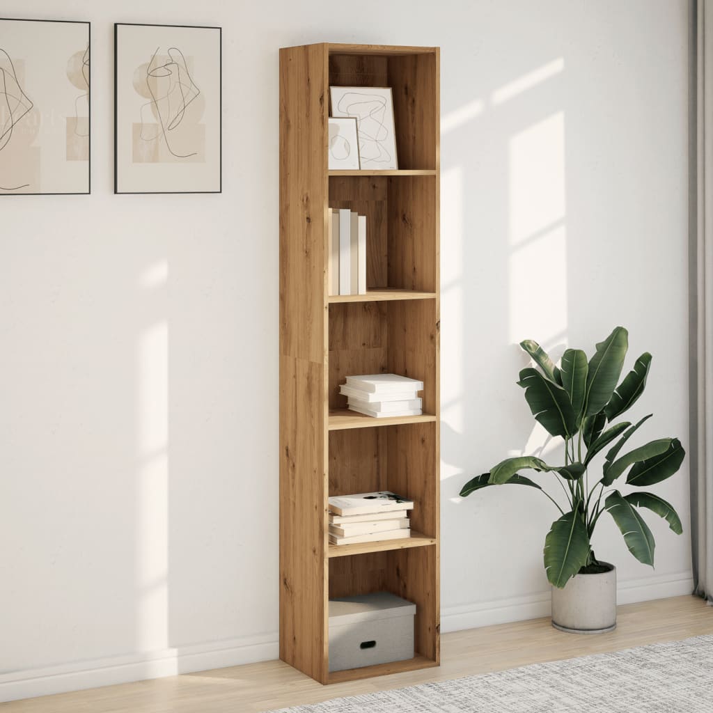 Libreria Rovere Artigianale 40x30x189 cm in Legno Multistrato
