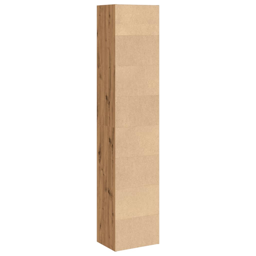 Libreria Rovere Artigianale 40x30x189 cm in Legno Multistrato