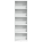 Libreria Bianca 60x30x189 cm in Legno Multistrato