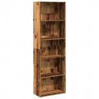 Libreria Legno Antico 60x30x189 cm in Legno Multistrato