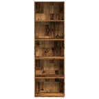 Libreria Legno Antico 60x30x189 cm in Legno Multistrato
