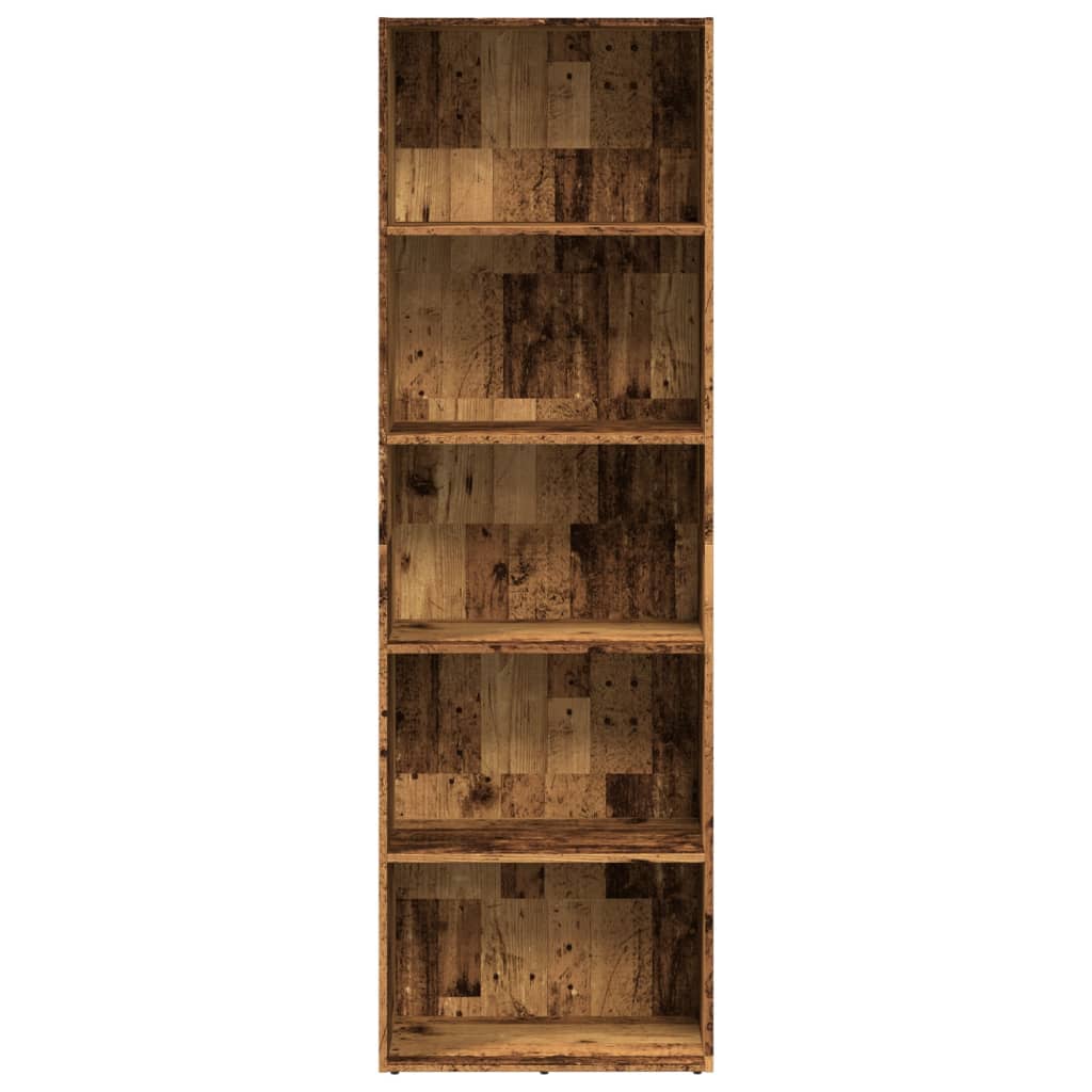 Libreria Legno Antico 60x30x189 cm in Legno Multistrato