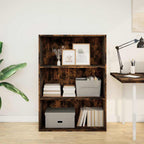 Libreria Rovere Fumo 80x30x114 cm in Legno Multistrato