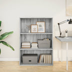 Libreria Grigio Sonoma 80x30x114 cm in Legno Multistrato