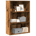 Libreria Legno Antico 80x30x114 cm in Legno Multistrato