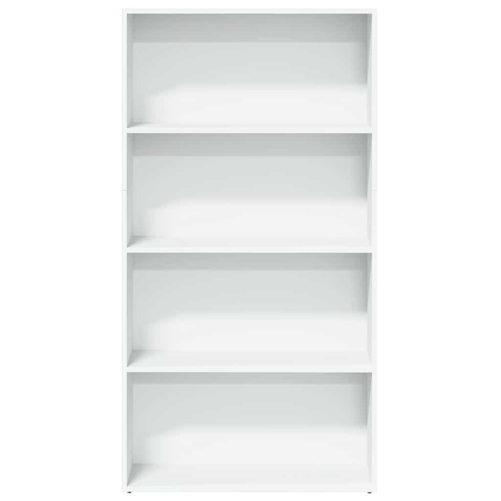 Libreria Bianca 80x30x152 cm in Legno Multistrato