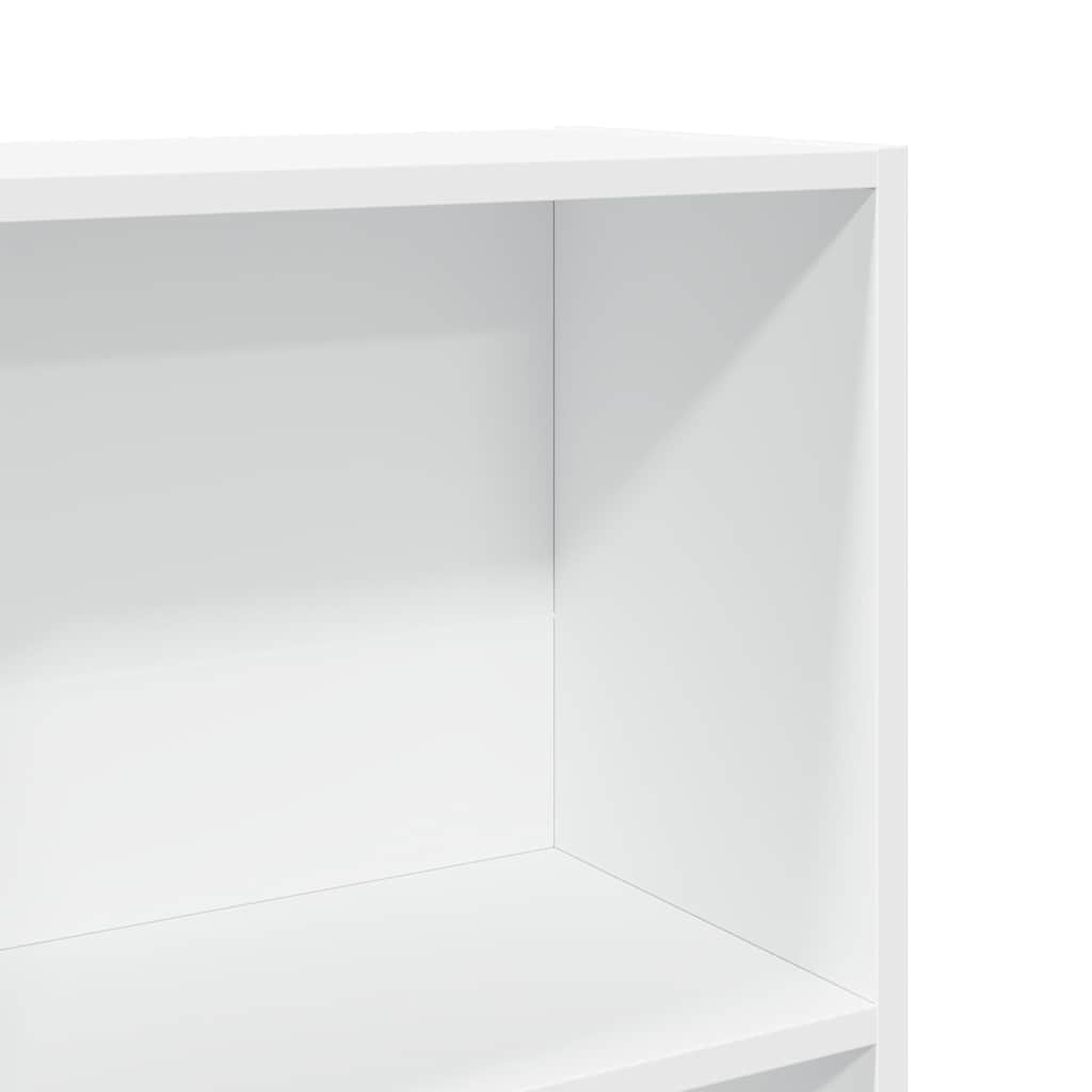 Libreria Bianca 80x30x152 cm in Legno Multistrato