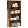 Libreria Legno Antico 80x30x152 cm in Legno Multistrato