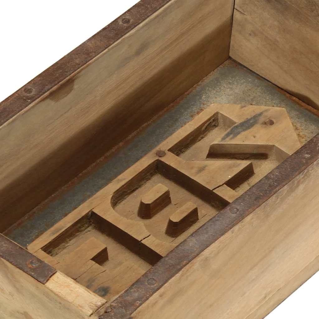 Vassoio 4 pcs Marrone 57 x 15 x 9 cm Legno Recuperato Massello
