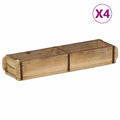 Vassoio 4 pcs Marrone 57 x 15 x 9 cm Legno Recuperato Massello