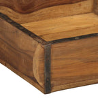 Vassoio 4 pcs Marrone 29 x 31 x 10 cm Legno Recuperato Massello