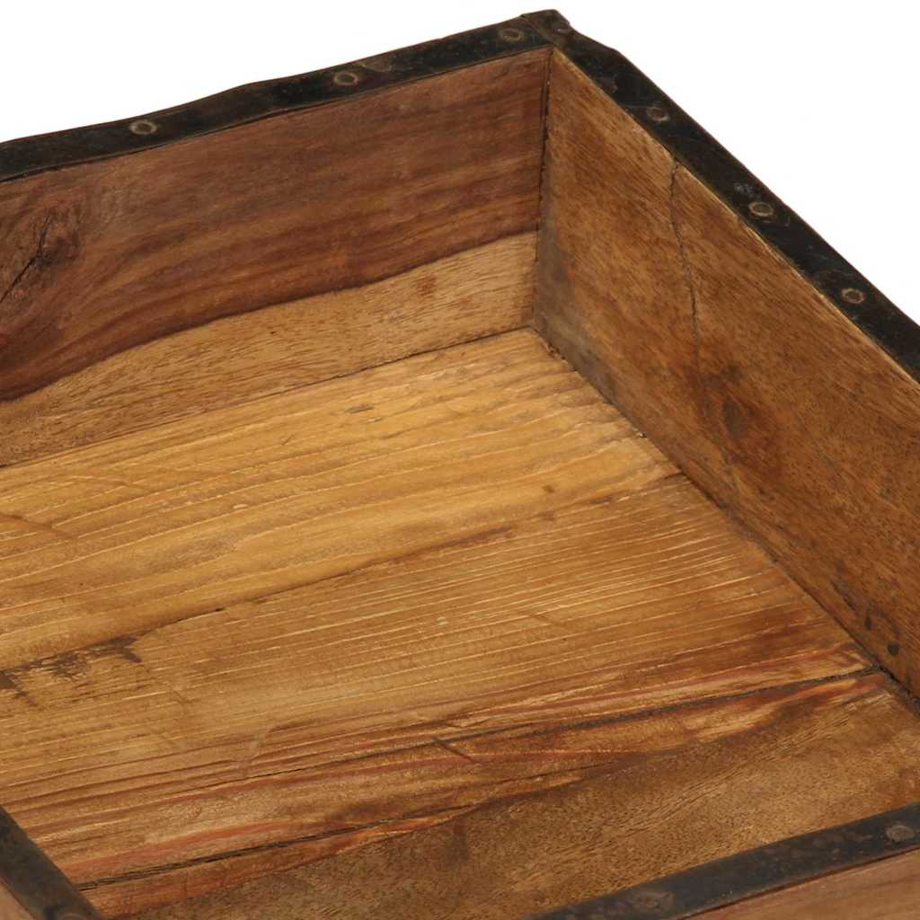 Vassoio 4 pcs Marrone 29 x 31 x 10 cm Legno Recuperato Massello