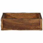 Vassoio 4 pcs Marrone 29 x 31 x 10 cm Legno Recuperato Massello