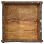Vassoio 4 pcs Marrone 29 x 31 x 10 cm Legno Recuperato Massello