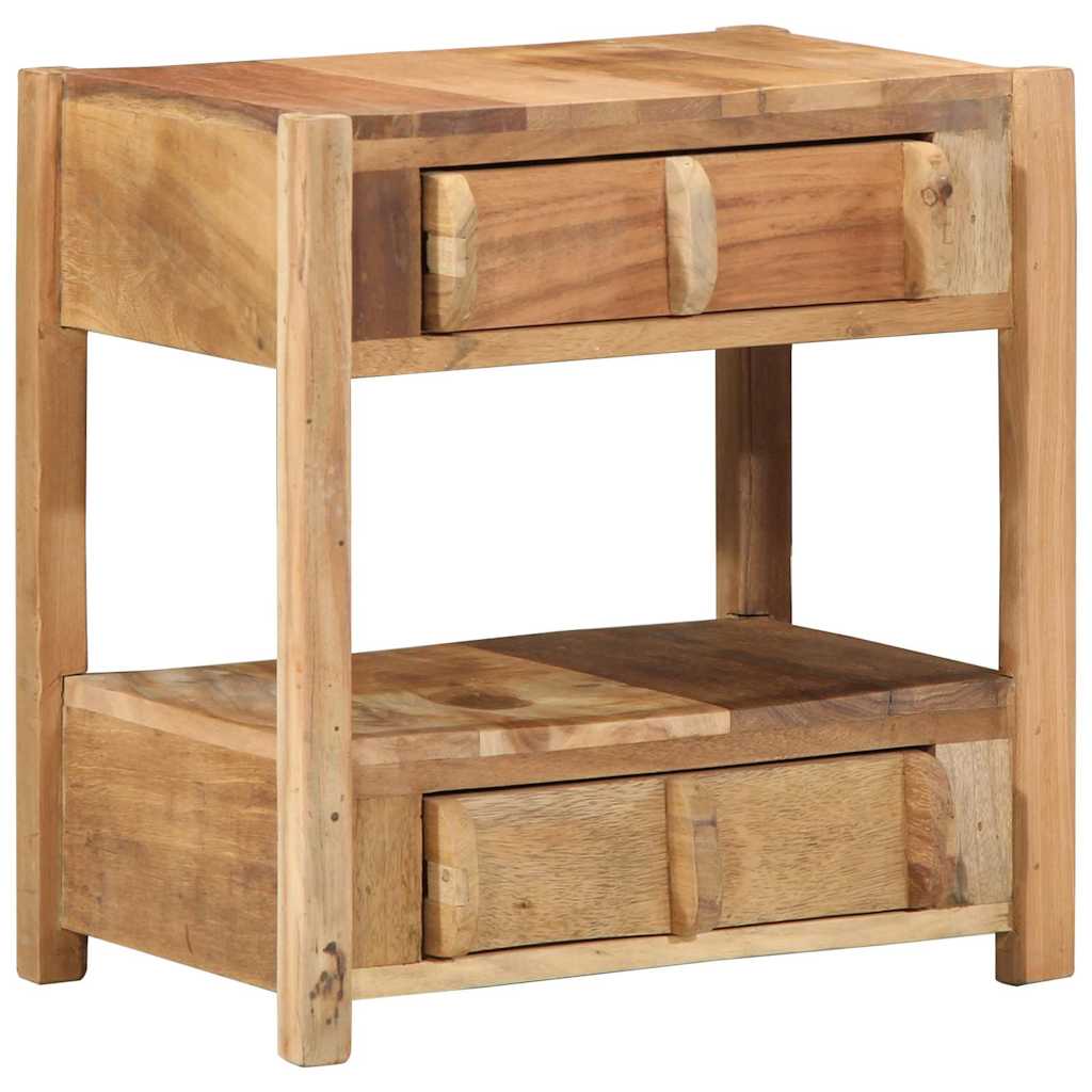 Tavolino Marrone 43 x 32 x 46 cm Legno Recuperato Massello