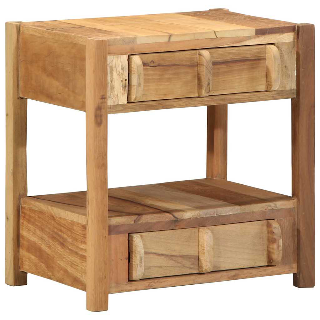 Tavolino Marrone 43 x 32 x 46 cm Legno Recuperato Massello