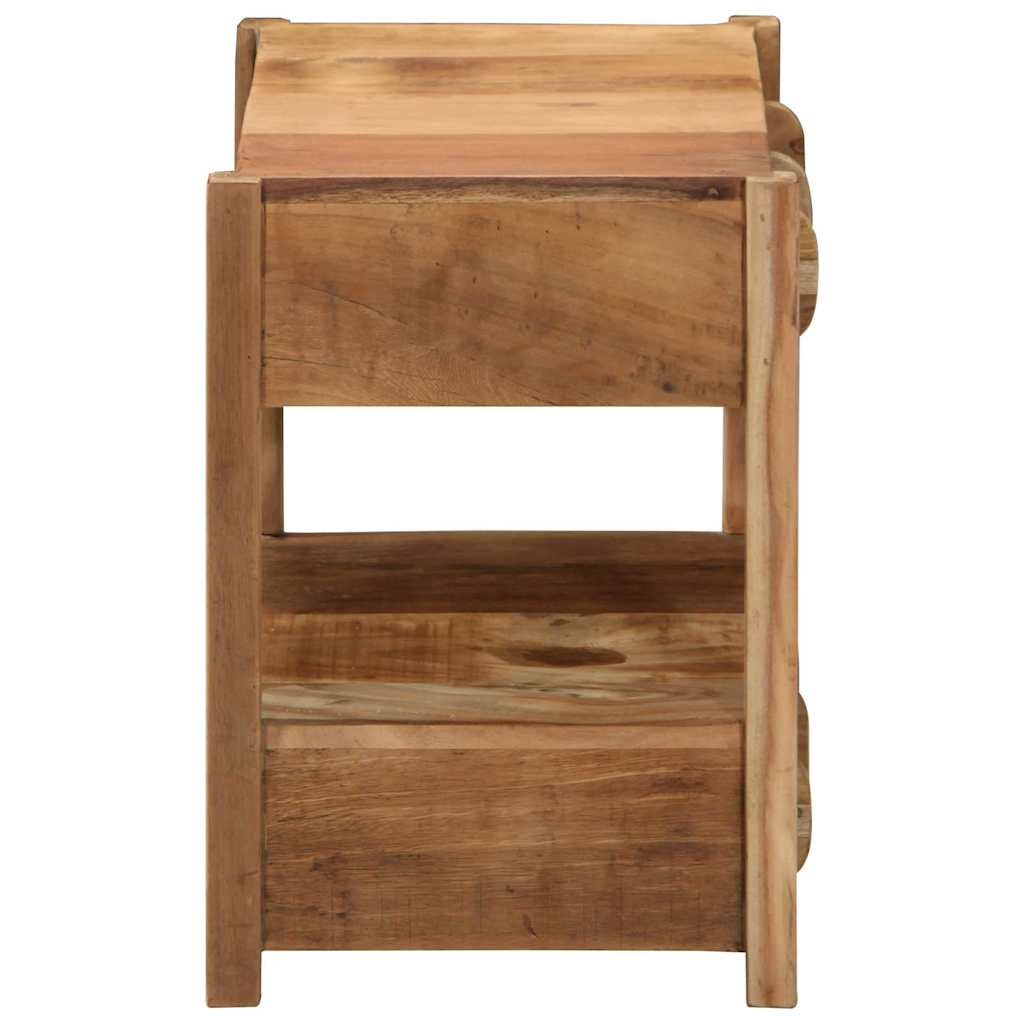 Tavolino Marrone 43 x 32 x 46 cm Legno Recuperato Massello
