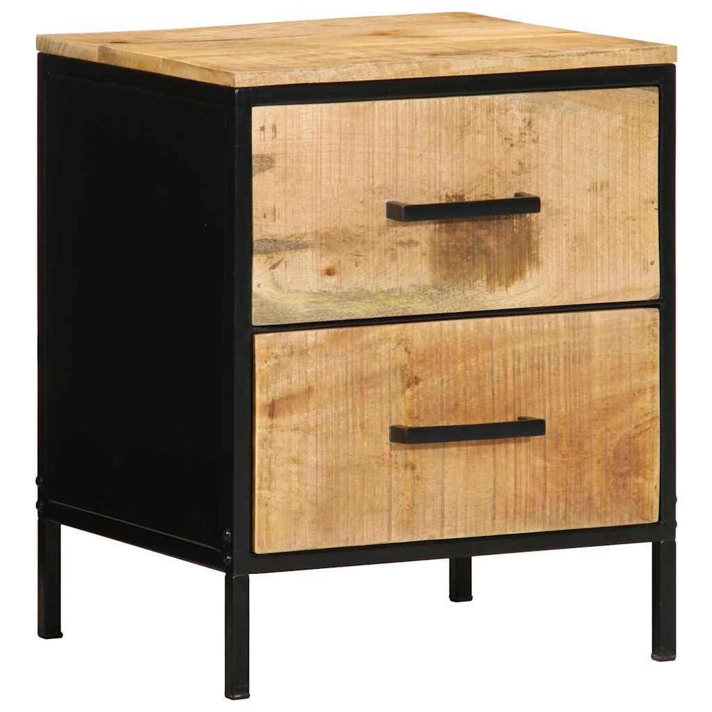 Armadio da Notte 2 pcs Marrone e Nero 40 x 35 x 50 cm