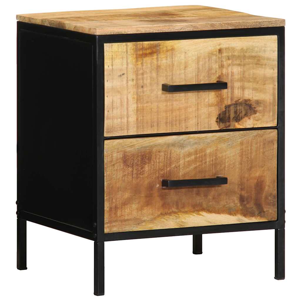 Armadio da Notte 2 pcs Marrone e Nero 40 x 35 x 50 cm