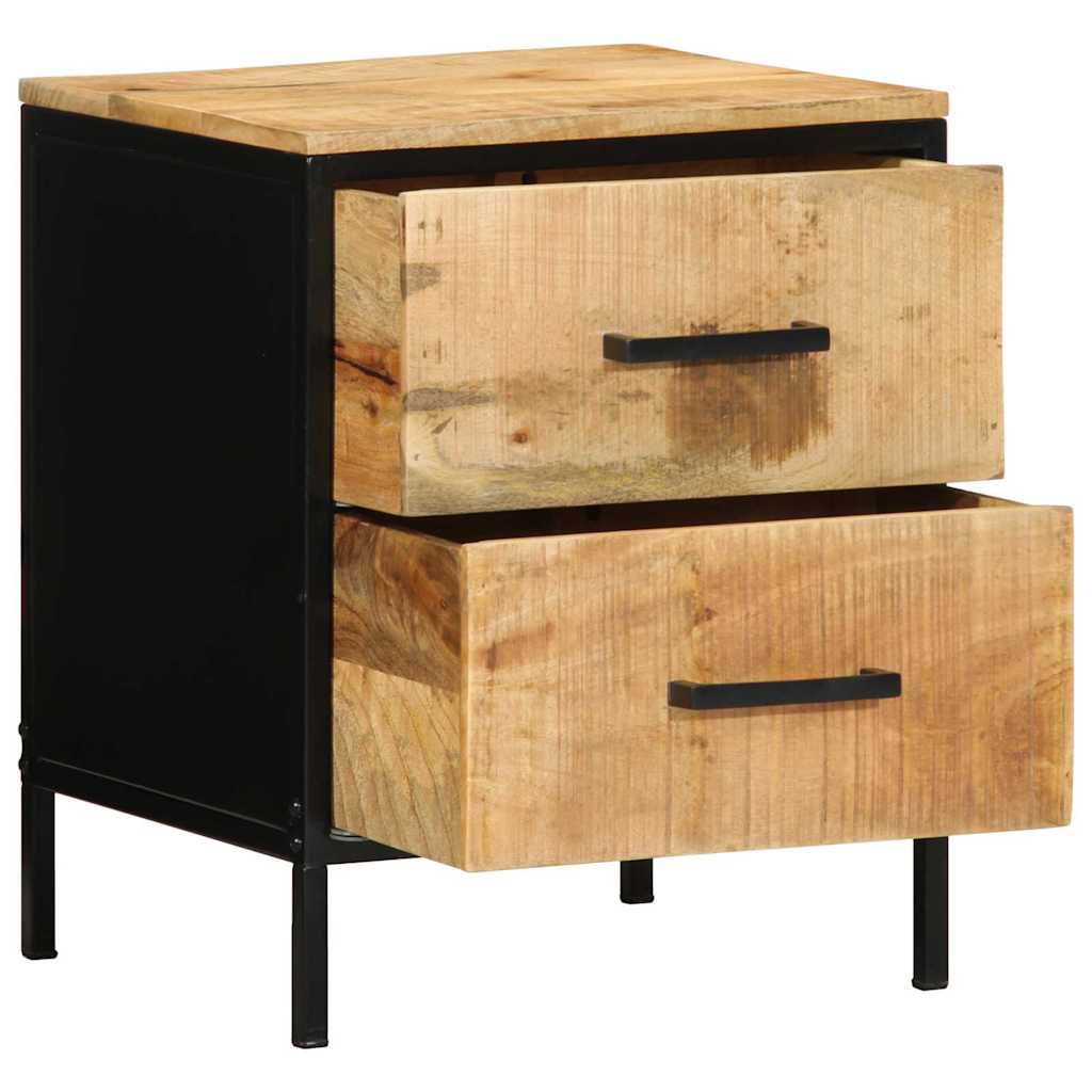 Armadio da Notte 2 pcs Marrone e Nero 40 x 35 x 50 cm