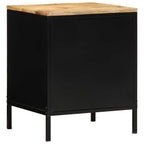 Armadio da Notte 2 pcs Marrone e Nero 40 x 35 x 50 cm