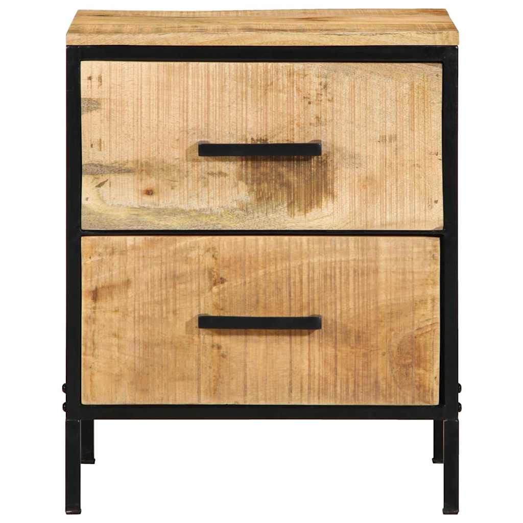 Armadio da Notte 2 pcs Marrone e Nero 40 x 35 x 50 cm