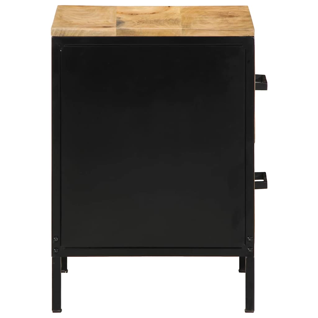 Armadio da Notte 2 pcs Marrone e Nero 40 x 35 x 50 cm