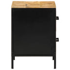 Armadio da Notte 2 pcs Marrone e Nero 40 x 35 x 50 cm