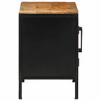 Armadio da Notte Marrone e Nero 50 x 30 x 45 cm