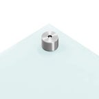 Paraschizzi per Cucina 2 pz Bianchi 80x60 cm in Vetro Temperato