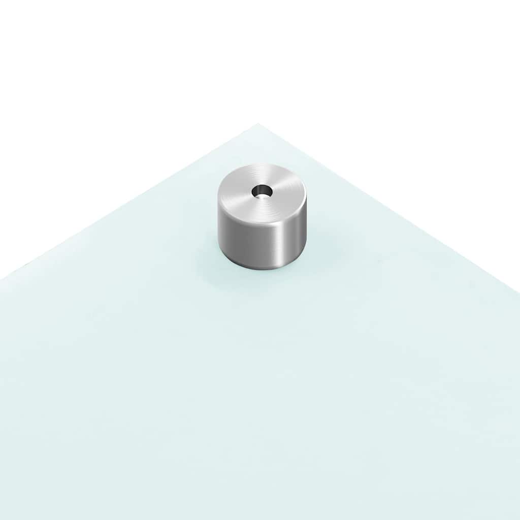 Paraschizzi per Cucina 2 pz Bianchi 80x60 cm in Vetro Temperato