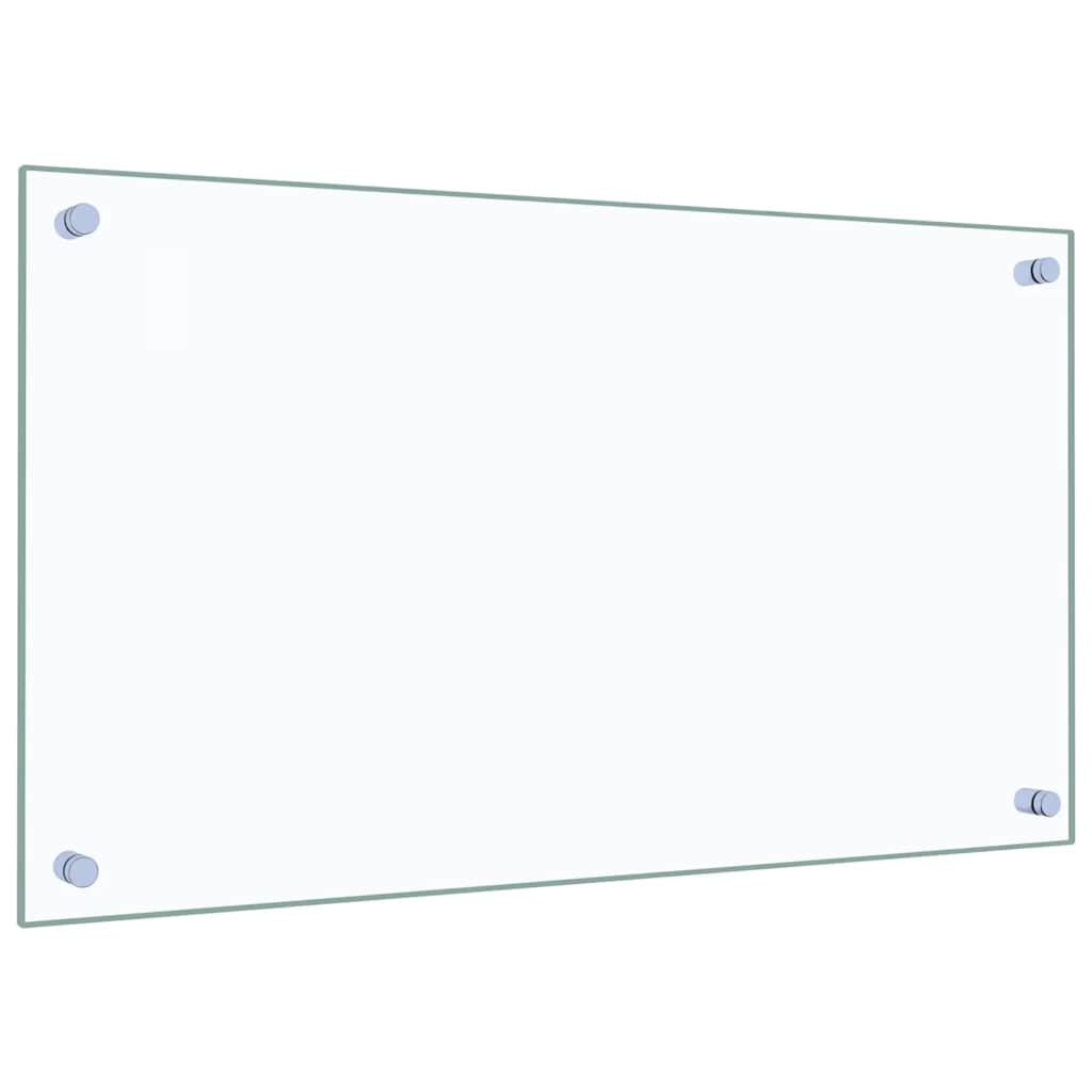 Paraschizzi per Cucina 2 pz Trasparente 70x40cm Vetro Temperato