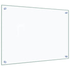 Paraschizzi per Cucina 2 pz Trasparente 70x50cm Vetro Temperato