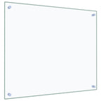 Paraschizzi per Cucina 2 pz Trasparente 70x60cm Vetro Temperato