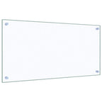 Paraschizzi per Cucina 2 pz Trasparente 80x40cm Vetro Temperato