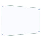 Paraschizzi per Cucina 2 pz Trasparente 80x50cm Vetro Temperato